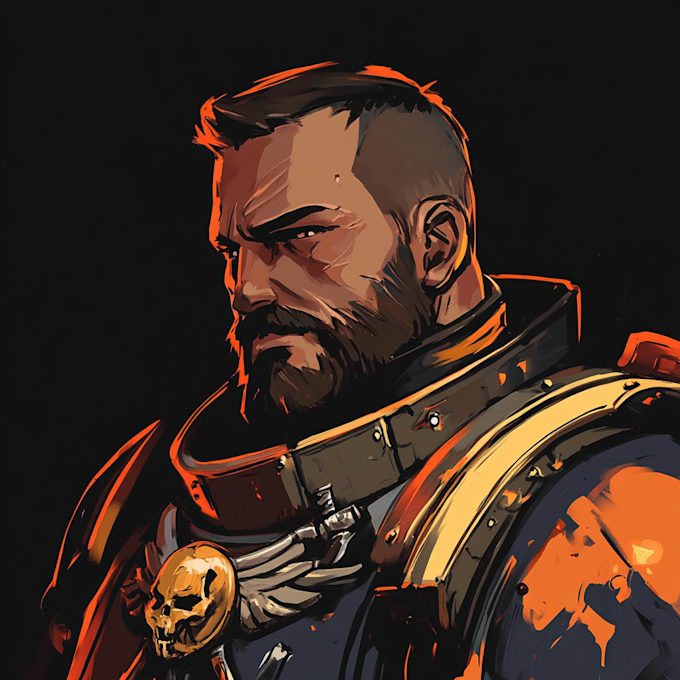 draw warhammer 40k figures with old school