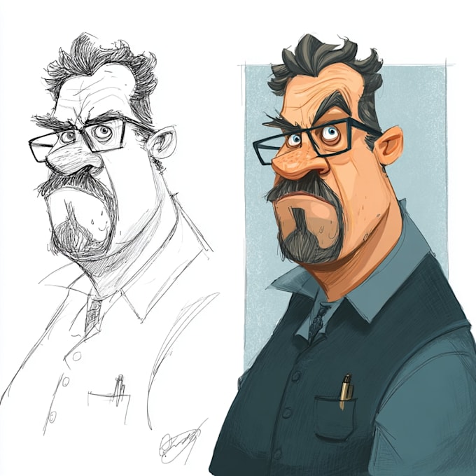 draw cartoons and caricatures