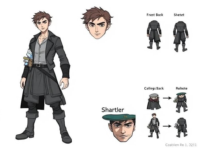 create character reference sheets for you