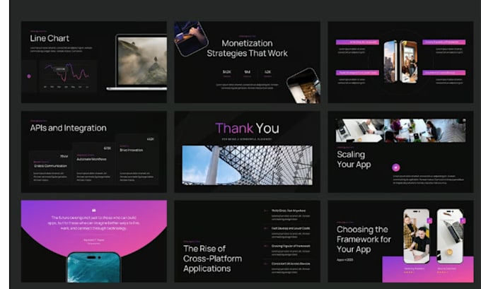 design clean professional powerpoint canvas slides