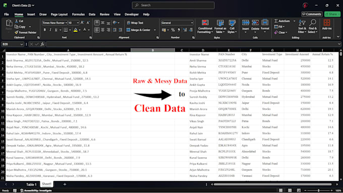 do PDF to excel and word to excel data conversion