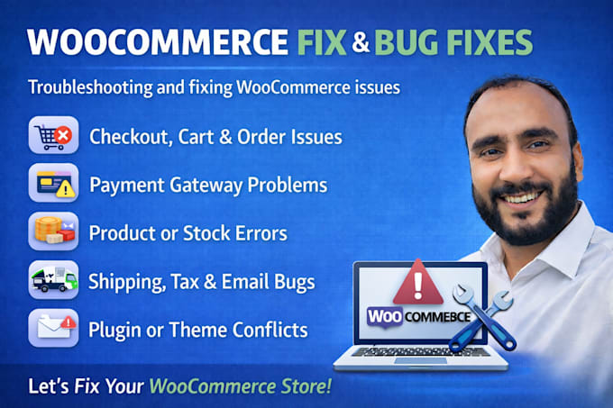 do expert woocommerce fix, errors and bug fixing