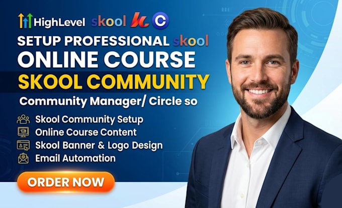 setup a high ticket skool community with advanced skool automation