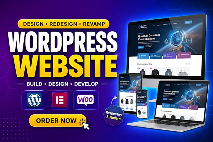 wordpress developer, design redesign wordpress website as a full stack developer