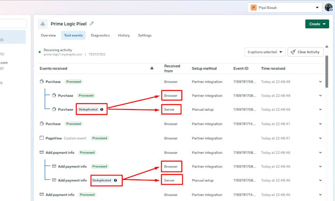 setup facebook conversion API and fix pixel tracking issues