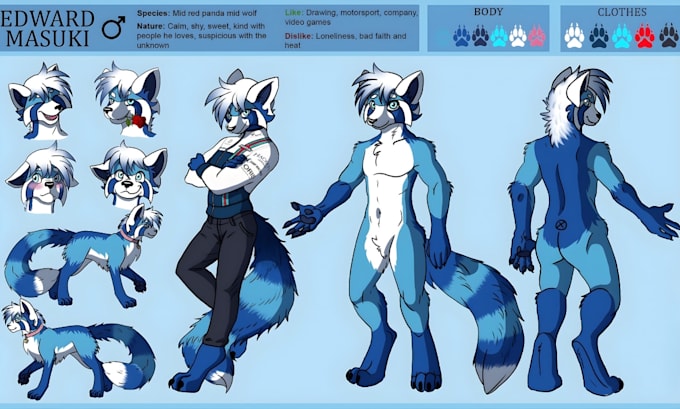 draw furry ref sheet fursona ref sheet anthro ref sheet references character