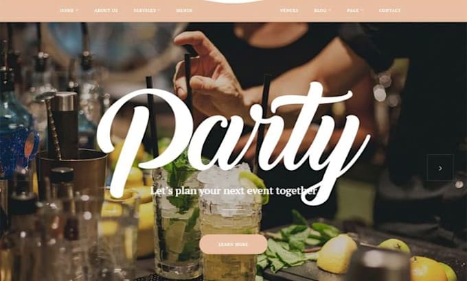 build squarespace event planner website wedding party coordinator website