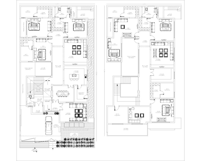 create architectural house plan and construction drawings