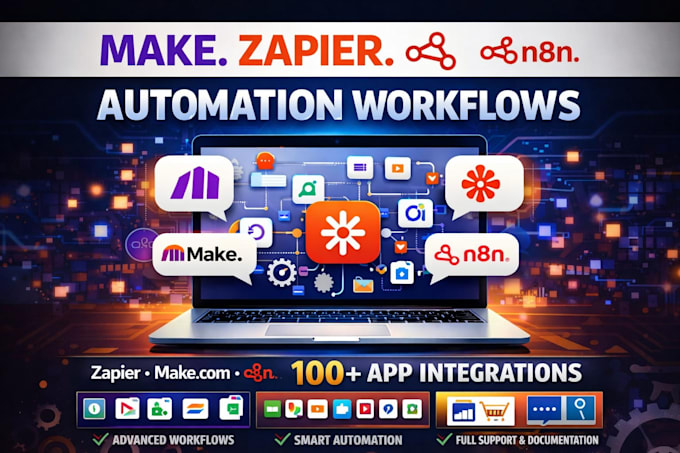 setup make com automation zapier integration n8n workflows made com scenarios