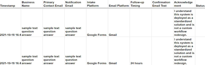 set up client intake and follow up automation
