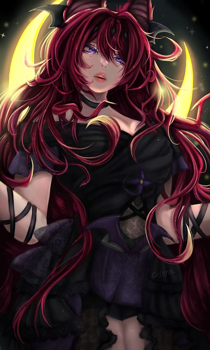 draw custom anime art and character illustrations