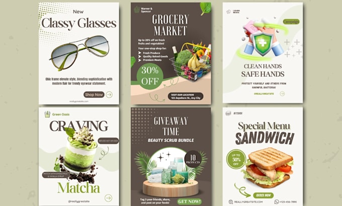 create editable canva templates for instagram posts and facebook ads