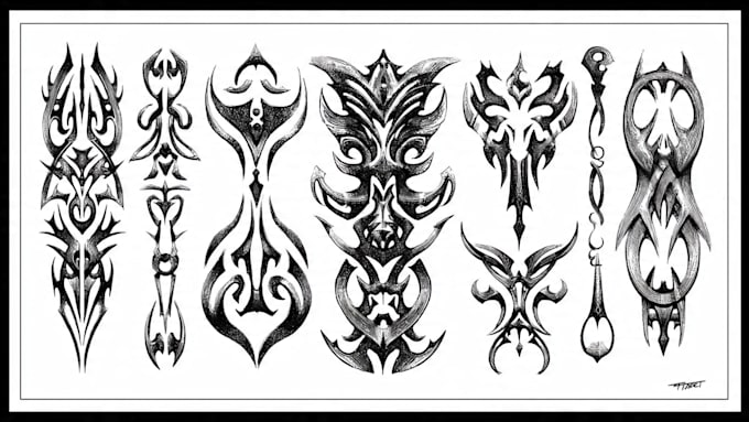 design a polynesian maori tribal tattoo