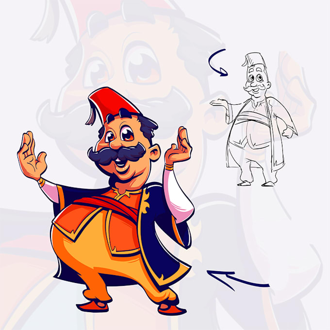 create a cartoon mascot logo