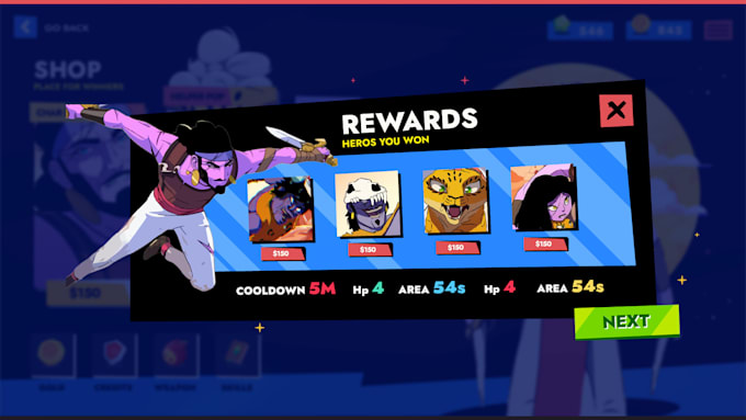 Design an intuitive mobile game ui ux for hyper casual and casual games ...
