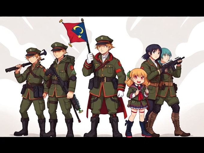 draw history and military characters