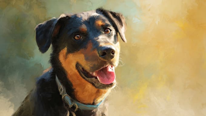 custom disney pet portrait illustration