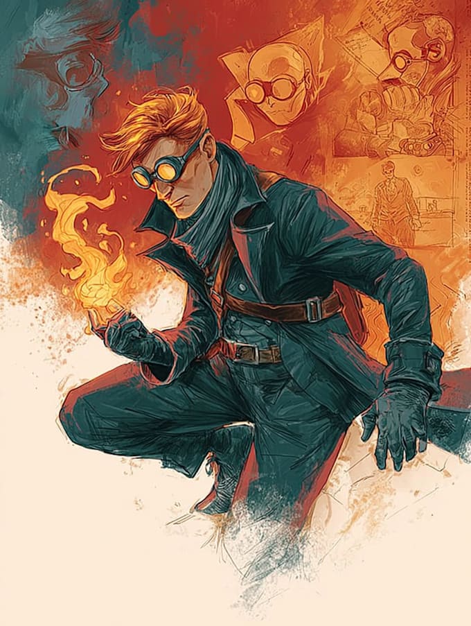 Do comic book illustration comic strip comic graphics novel by ...