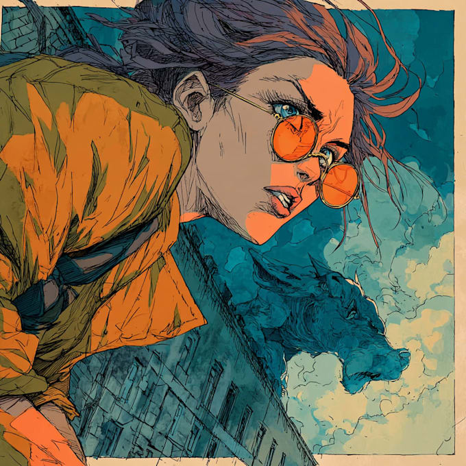 comic book illustration with comic book illustrator
