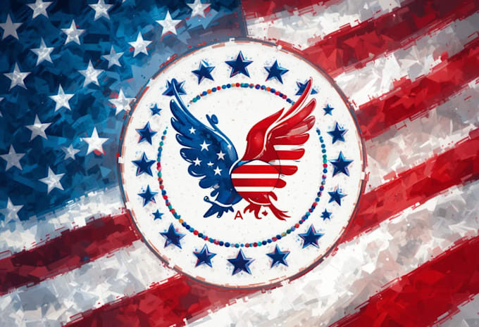 create patriotic and political logo