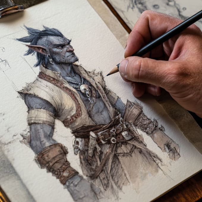 fantasy female, dnd illustration