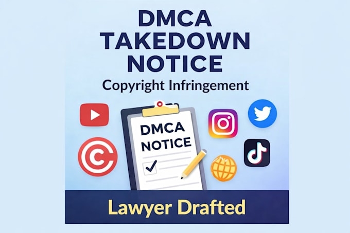 send dmca takedown notice tiktok,reddit,facebook,twitter