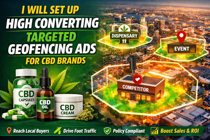 set up high converting targeted geofencing ads for cbd brands