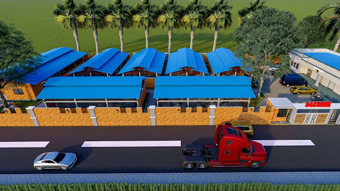 do 3d poultry farm, chicken house, broiler layer design with cgi unreal engine