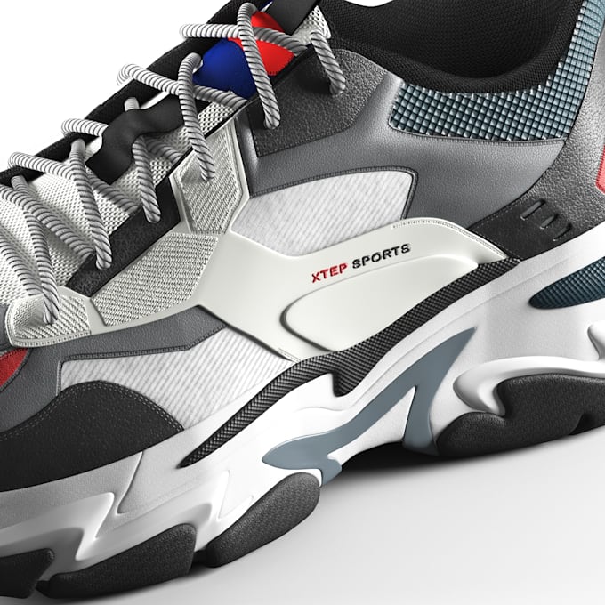 do 3d shoe design, 3d shoe modelling ,3d footwear and 3d animation