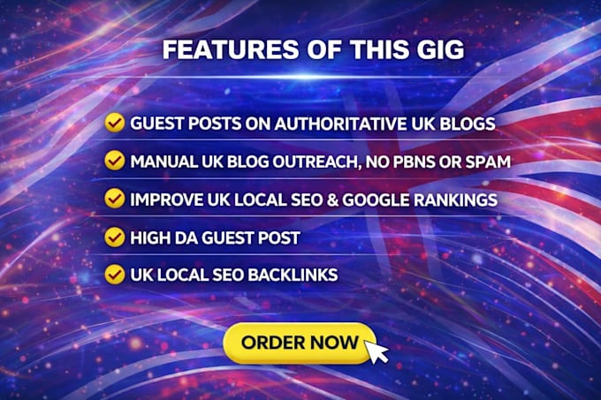 build premium UK guest post with dofollow SEO backlinks