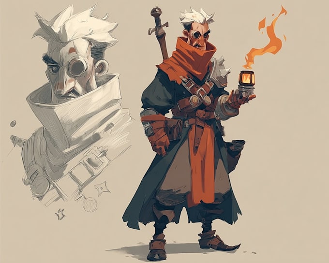 design cartoon style game characters