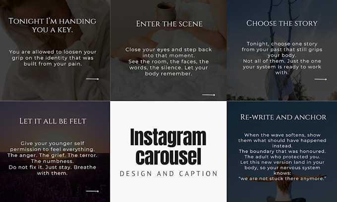 create engaging instagram carousel posts for coaches and therapists