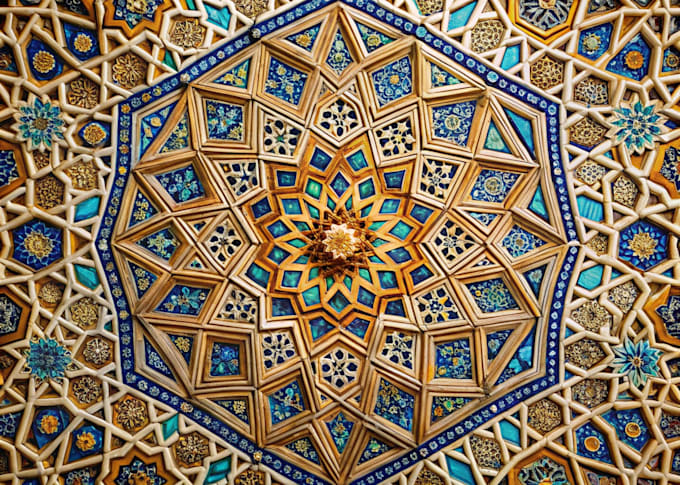 design intricate islamic geometric patterns and motifs
