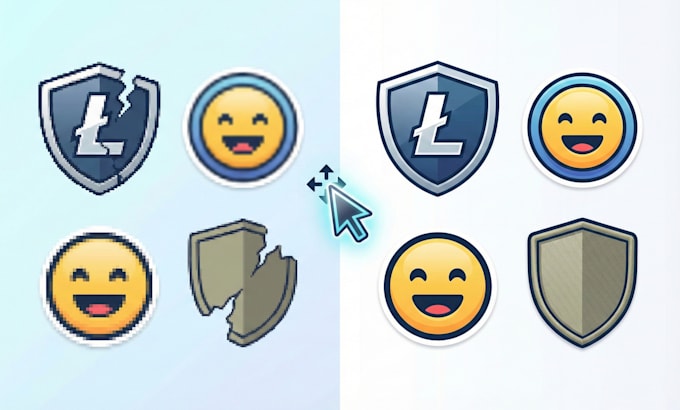 edit, fix, modify, redesign, recreate logo, badge, sticker, patch, label, emotes