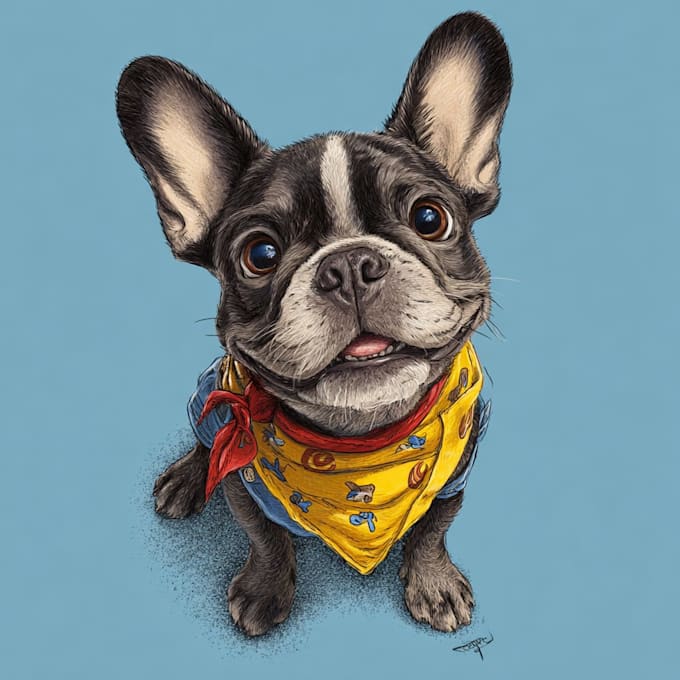 pet portrait into cute disney style