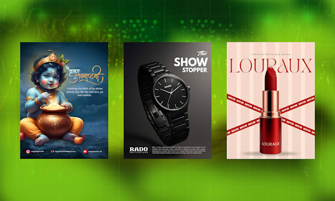 design premium product posters for your brand