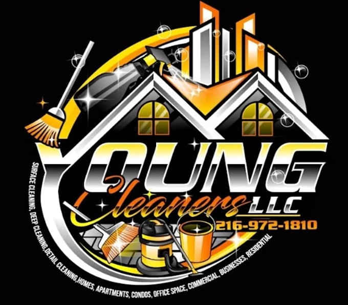 do a high quality modern custom cleaners logo