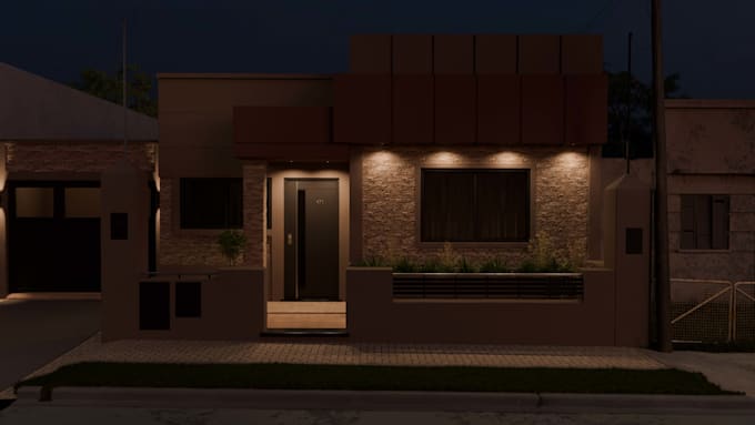 create realistic exterior architectural renderings
