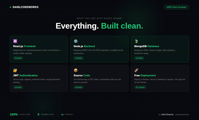 build a mern stack web application for your business
