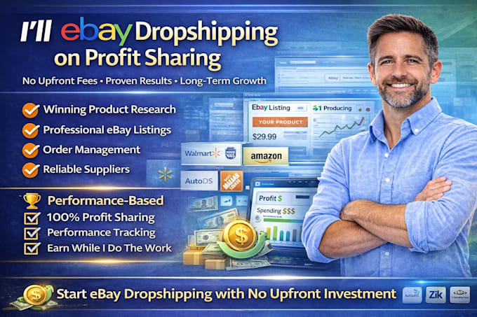 do ebay dropshipping on profit share with proven strategy