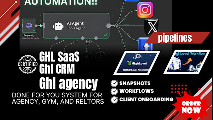 do ghl CRM, ghl automation, ghl saas, ghl white label, ghl ai agent and workflow
