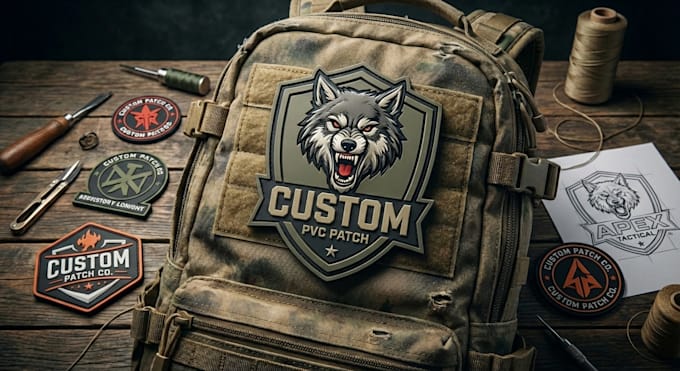 make custom 3d pvc and rubber patches with velcro