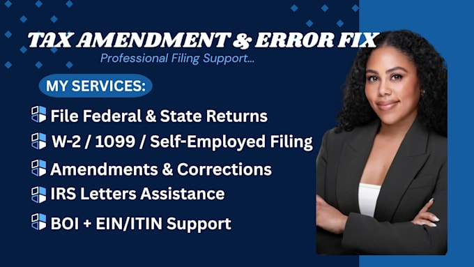 amend your tax return and fix tax filing errors accurately