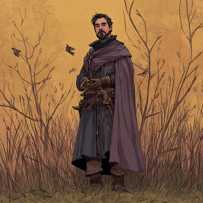 fantasy dnd character illustration
