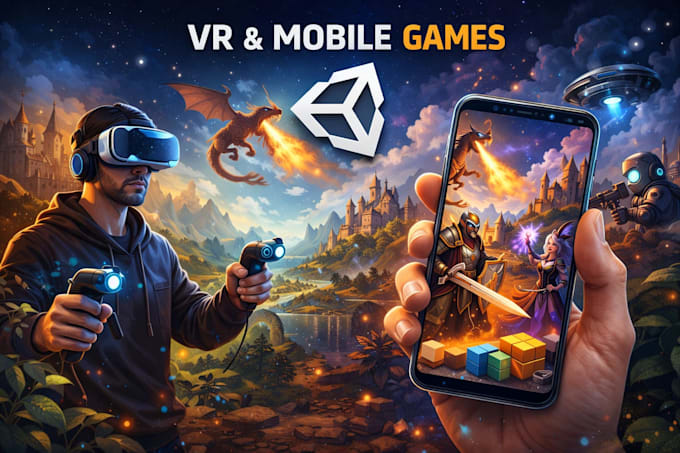 develop a professional unity game for PC, android, or ios