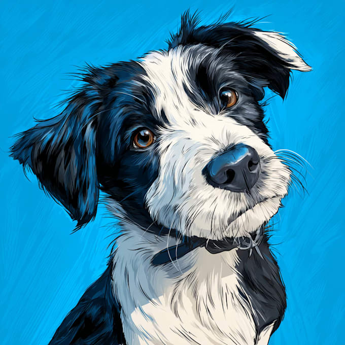 create realistic cartoon pet portraits
