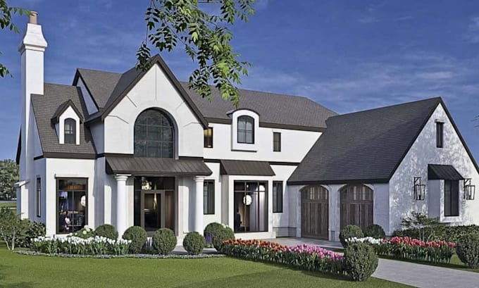 do 3d interior design, 3d exterior architectural exterior modeling 3d rendering