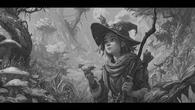 sketch any character in any way