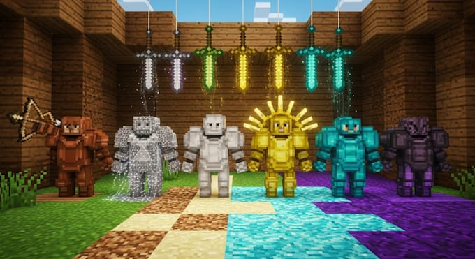 create high quality minecraft texture pack, resource pack for java and bedrock