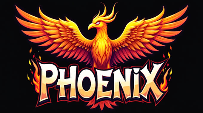 make different phoenix bird logo just in 12 hours